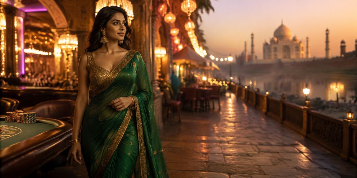 Taj Mahal backdrop representing Indian deposit bonuses in slots