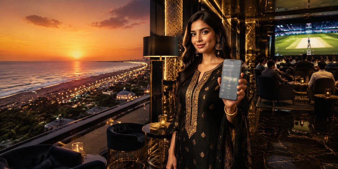 Chennai cricket betting scene with traditional kurti dress