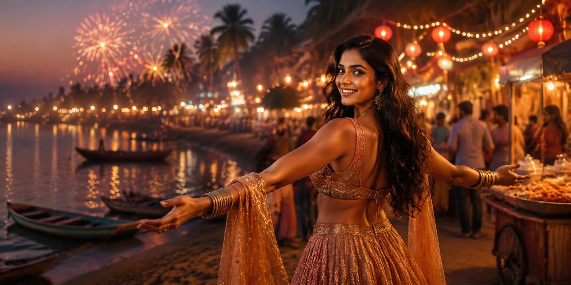 Goa beach cricket fans enjoying betting and Bollywood vibes